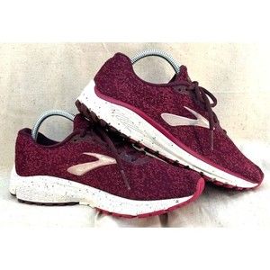 Brooks Women Anthem 2 Burgundy Red Wine Berry Running Walking Sneakers Shoes 9
